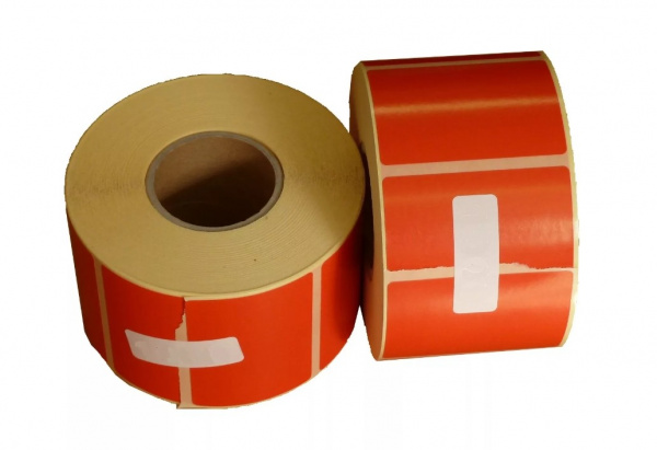 Этикетка 100х100 (1000) ПГЛ 76 вт. печать 1+0 (красные),