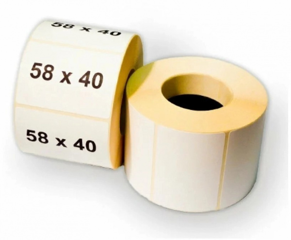 Этикетка Termo ECO 58х40 мм (рядов 1 по 600 шт)