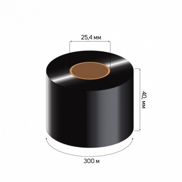 Риббон WAX 40мм x 300м