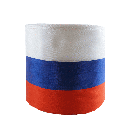 Сатиновая лента триколор 24х400 мм